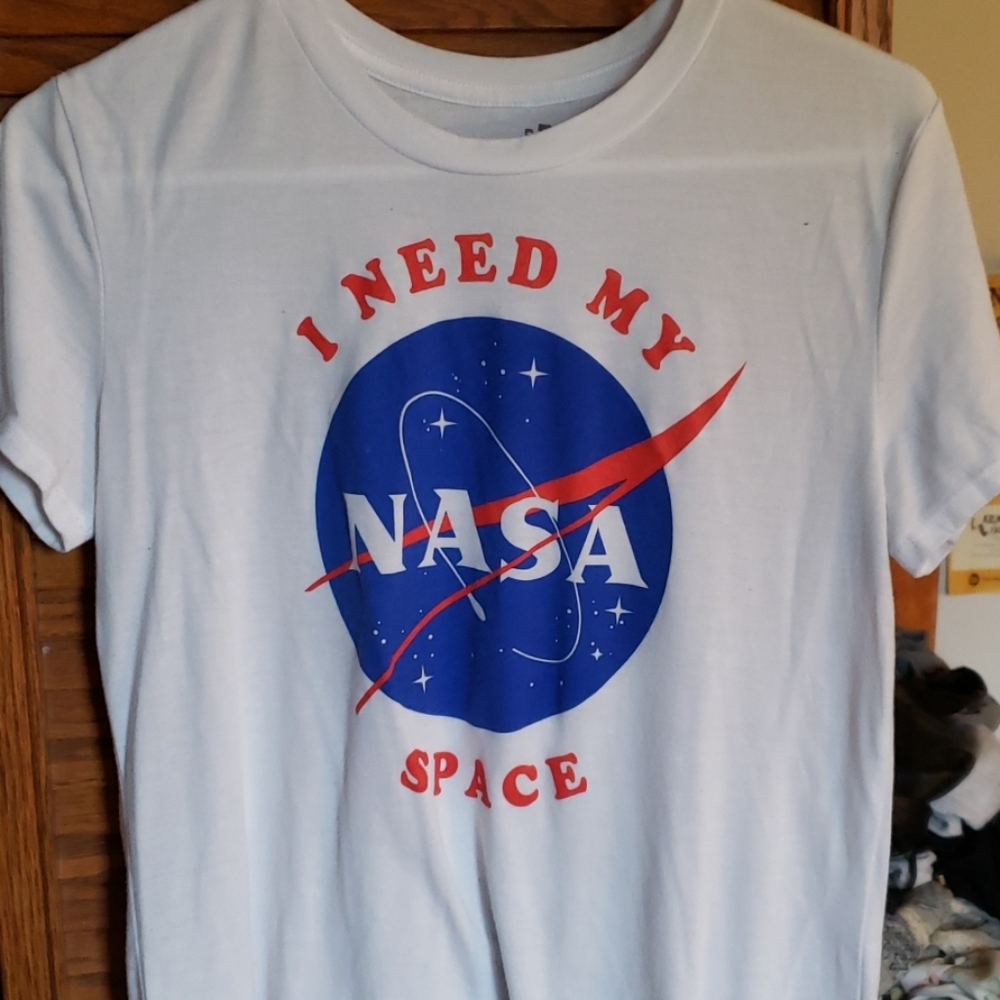 White NASA shirt